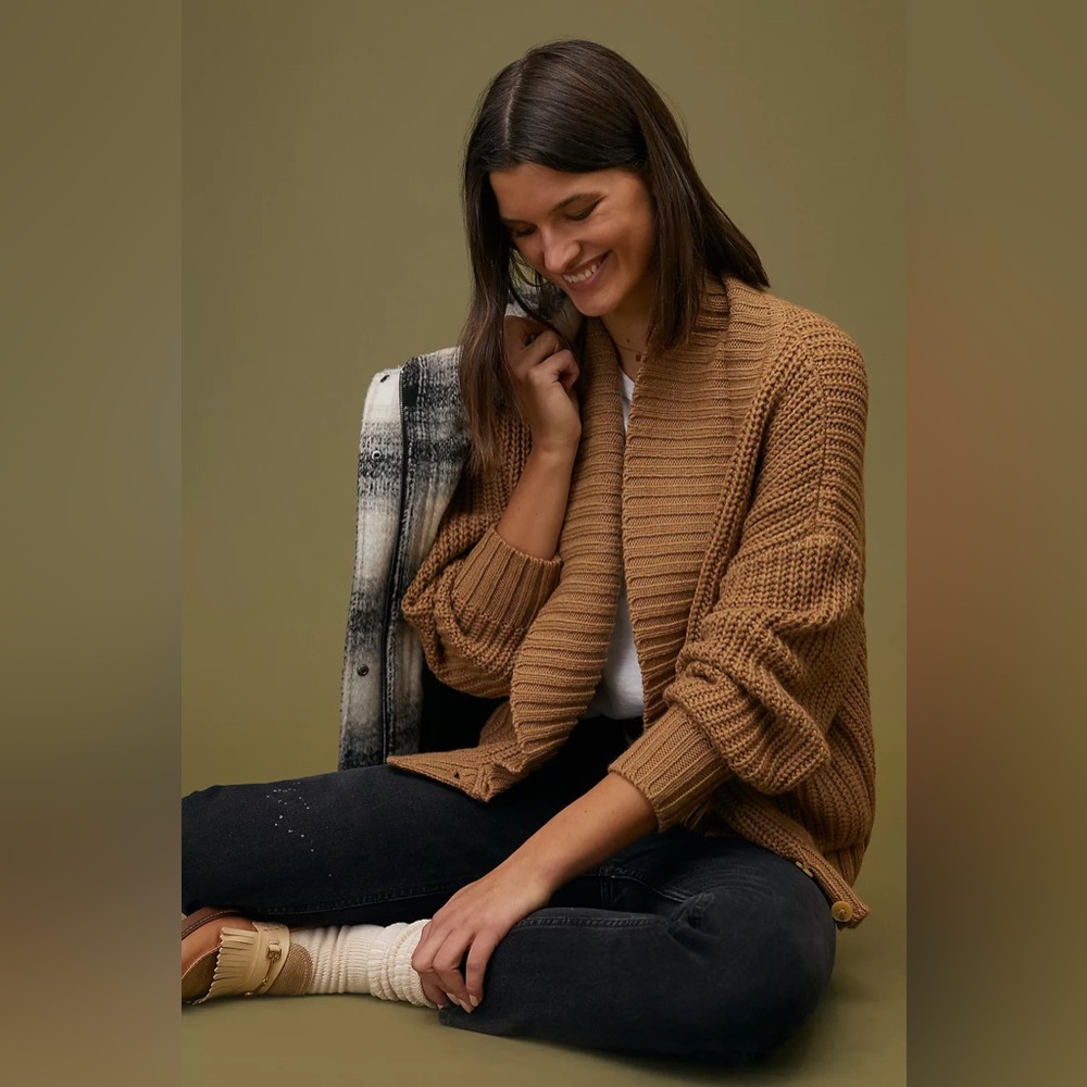 NWT Anthropologie Deep-V Cardigan